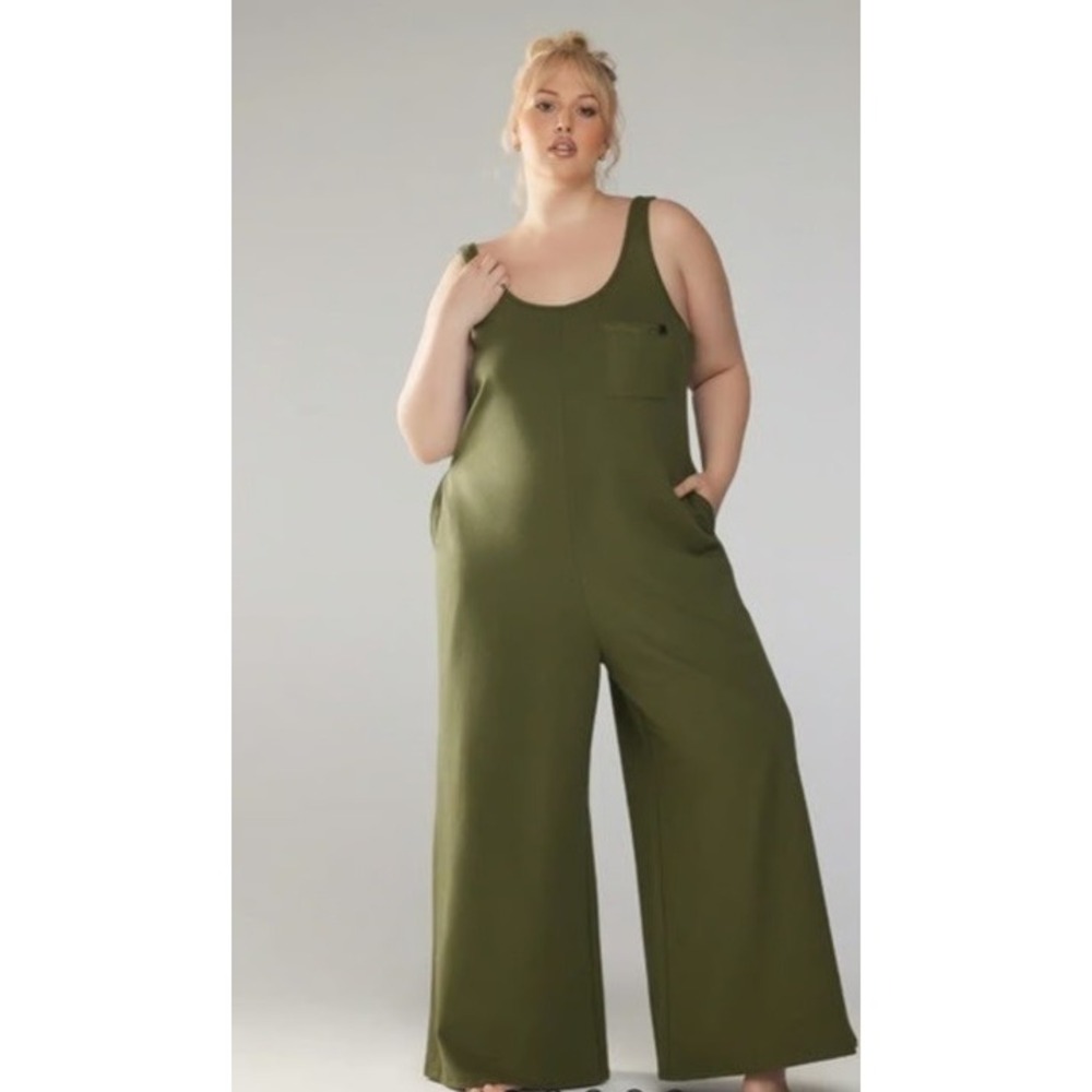 Savage x Fenty Rihanna Jumpsuit Essential Relaxed‎ Women's Size 16 Olive Green